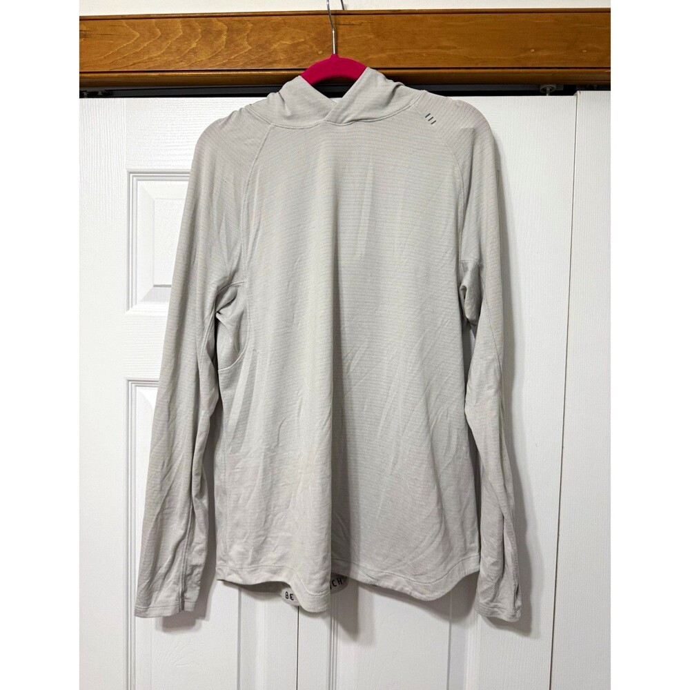 Lululemon Gray Pullover Hoodie – Raglan Long Sleeve Jersey Polyester – M